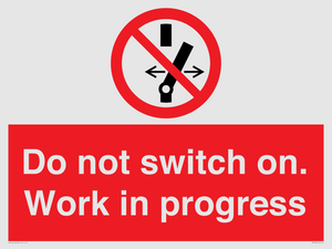 Do not switch on. Work in progress